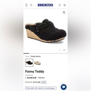 NWOT BIRKENSTOCK from Papillio collection_ the Fanny clog SIZE 40